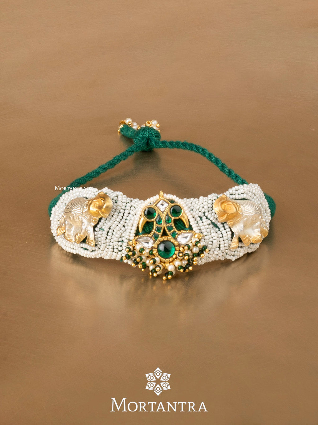 Green Color Mishr Bracelet (1 Piece) - MR-BRAC133GR