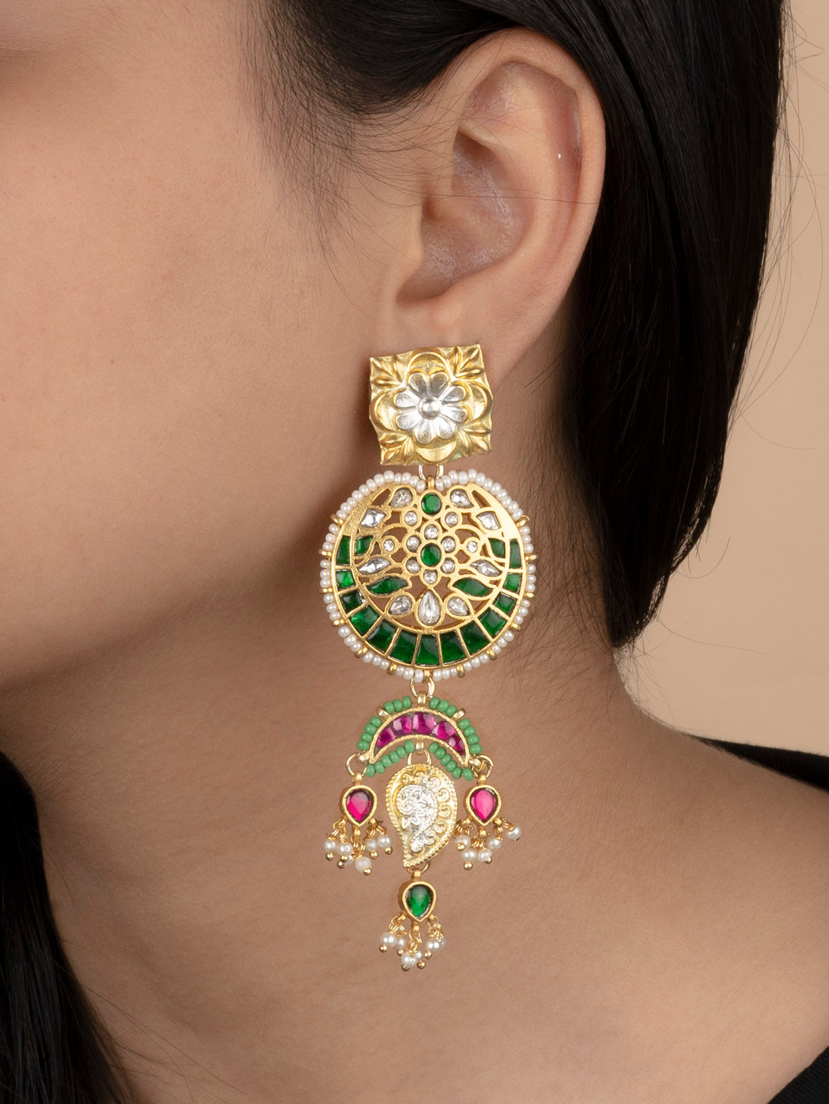 Multicolor Mishr Earrings - MR-E182M