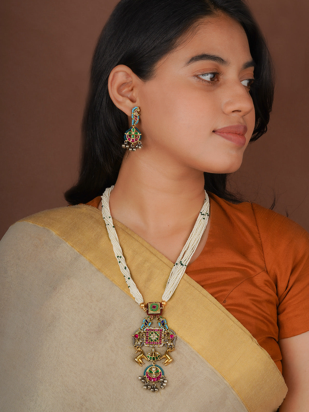 Multicolor Mishr Necklace Set - MR-S450B