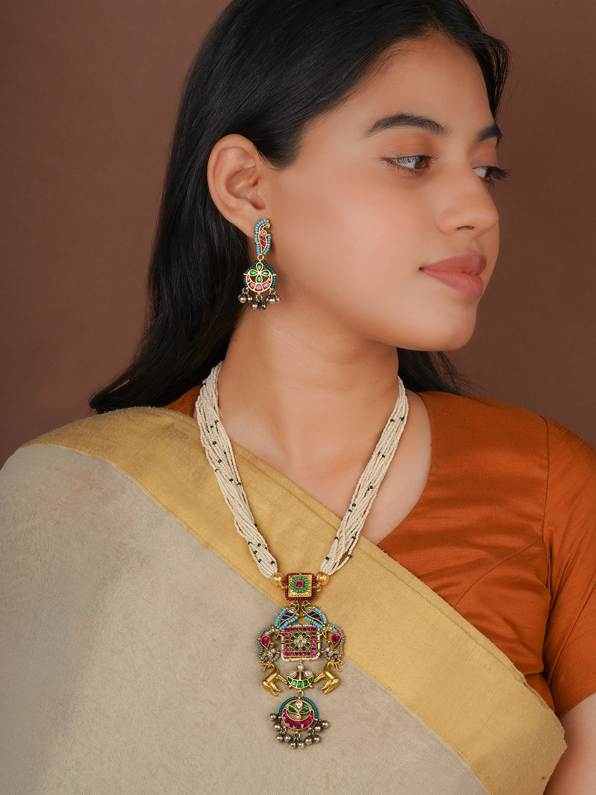 Multicolor Mishr Necklace Set - MR-S450D