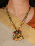 Gold Plated Jadau Kundan Necklace Set - MS2864