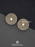 White Color Gold Plated Faux Polki Earrings - PK-E10