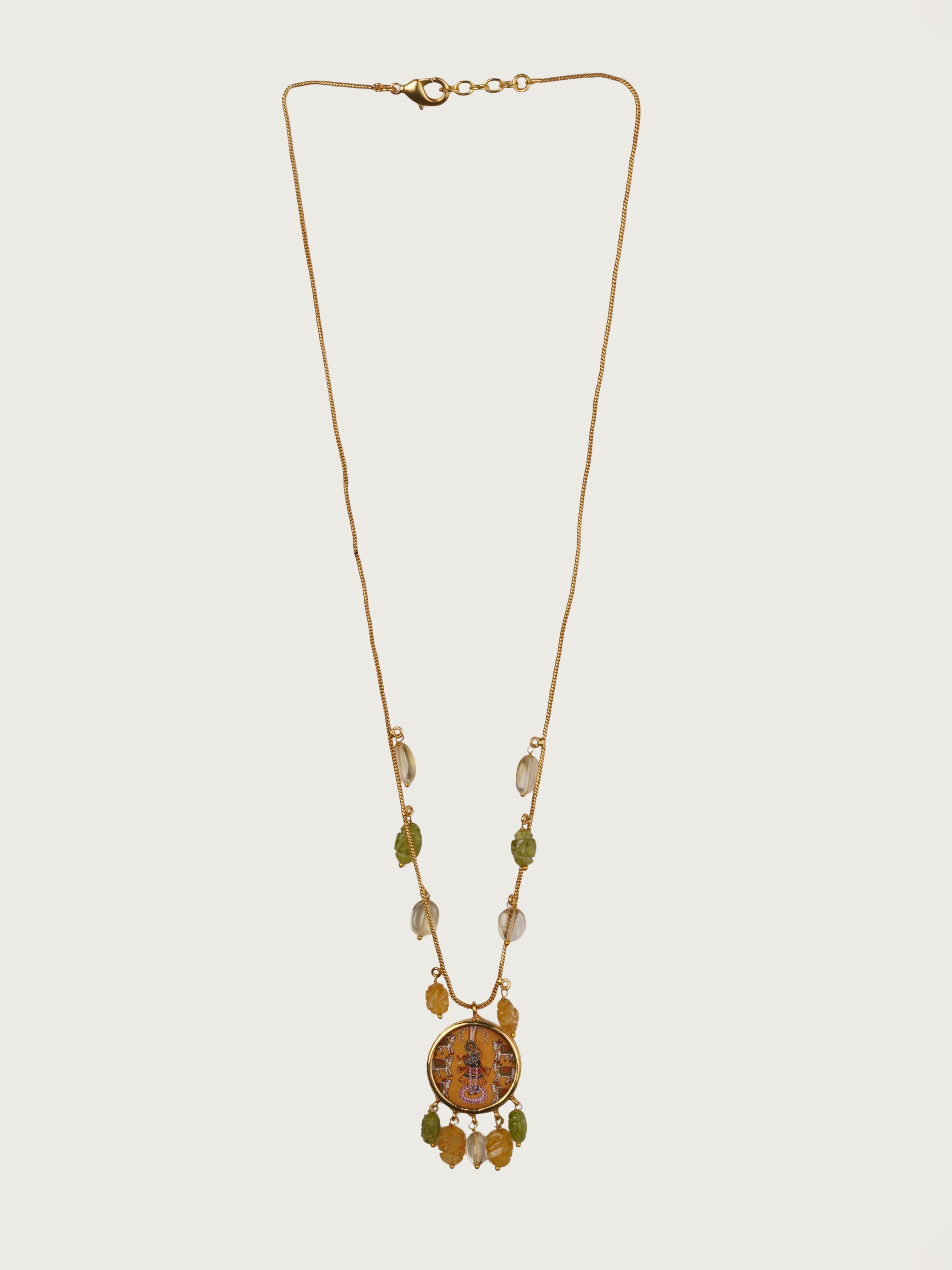 Gold Plated Pichwai Inspired Necklace - TN-N32